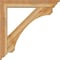 Ekena Millwork Legacy Traditional Rough Sawn Bracket w/ Offset Brace, Western Red Cedar, 6"W x 34"D x 34"H BKT0604X34X34LEC01RWR - alternate 4